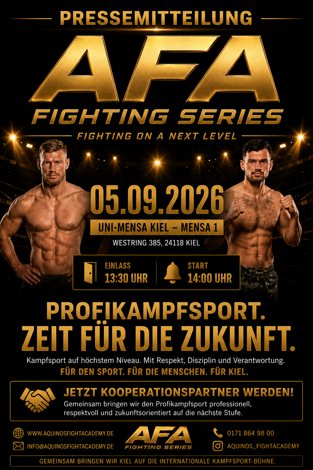 AFA Fighting Series: Kiel bringt den Kampfsport auf das nächste Level