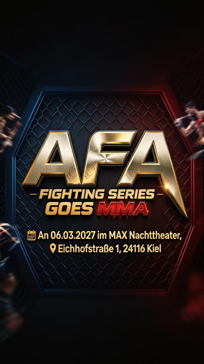 MMA in Kiel: AFA Fighting Series startet große MMA-Event-Serie im MAX Nachttheater